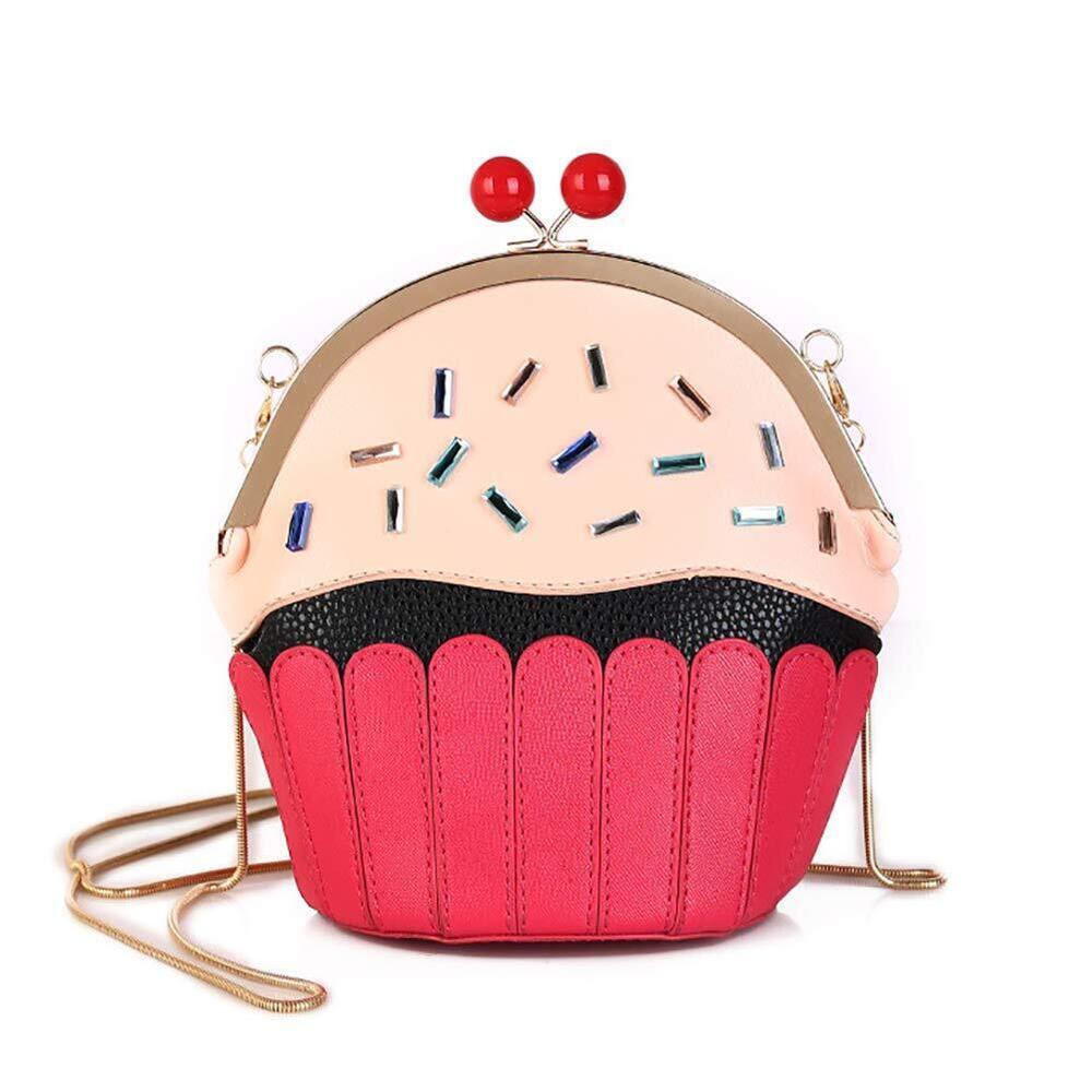2260 Ice Cream Shape Chain Crossbody Shoulder Bag Cupcake Style Clutch